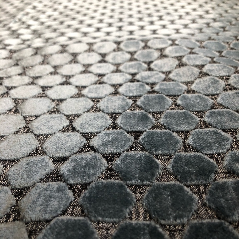 Romo Blue Fabric Remnant